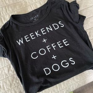 Black graphic tee